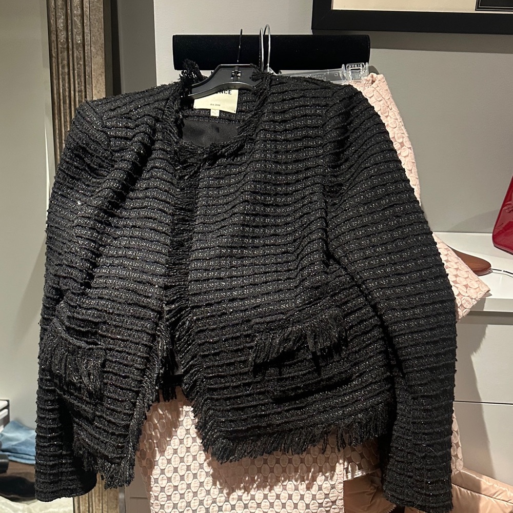 L'AGENCE Black Textured Blazer